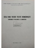 Cele mai vechi texte romanesti (semnata) (editia 1982)