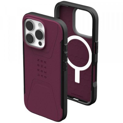 Husa MagSafe pentru Apple iPhone 16 Pro Max, Urban Armor Gear, Civilian, Visinie foto