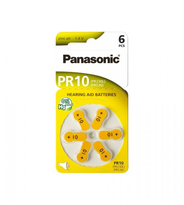 Panasonic 10 MF baterii aparate auditive-Conținutul pachetului 1x Blister