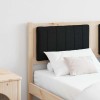 VidaXL Tăblie tapițată Maro 140 cm Lemn de pin masiv și stofă 879066
