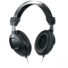 CASTI Genius, &amp;quot;HS-505X&amp;quot;, cu fir, standard, utilizare multimedia, microfon pe brat, conectare prin Jack 3.5 mm, negru, &amp;quot;31710058101&amp;quot;, (timbru verde 0.8 foto