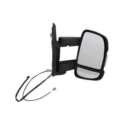 Oglinda exterioara Citroen Jumper, Fiat Ducato (250), Peugeot Boxer, 09.2006-prezent, Dreapta, Crom, electrica, incalzire, carcasa neagra, Convex, Vi foto