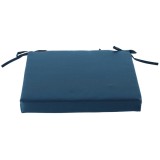 Perna pentru scaun 40x40x5 cm impermeabila, cu fermoar si prindere, albastra