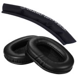 Set 2 Bureti + Banda pentru casti Audio-technica ATH M50X M40 M30 M20X - Negru