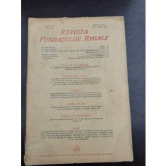 REVISTA FUNDATIILOR REGALE NR.8-9/1947