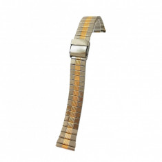 Bratara pentru ceas Bicolora - Argintiu cu Auriu - 18mm - WZ3962
