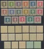 Austria ocupatia in Romania din Primul Razboi Mondial 1917 serie completa 17 timbre cu cartus valoric pe fond alb, MNH, Istorie, Nestampilat