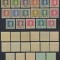 Austria ocupatia in Romania din Primul Razboi Mondial 1917 serie completa 17 timbre cu cartus valoric pe fond alb, MNH
