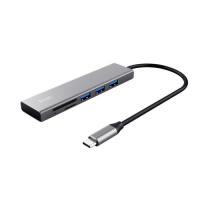 TRUST HALYX FAST USB-C HUB &amp;amp; CARD READER foto