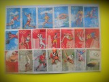 HOPCT LOT NR 33 JOCURILE OLIMPICE / SPORT -20 ETICHETE VECHI CHIBRITURI-FILUMENIE-OLANDA