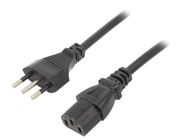 Cablu Alimentare 1,8m Negru IEC C13 3x1mm2