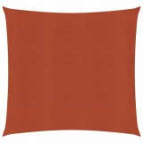 VidaXL P&acirc;nză parasolar, cărămiziu, 160 g / m&sup2; , 2x2 m, HDPE