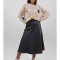FUSTA MIDI SATINATA COSIMO XS-S Gri
