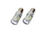 Set becuri auto cu LED CANBUS compatibil P21W BA15S 24 SMD 6.2W Alb 12/24V,