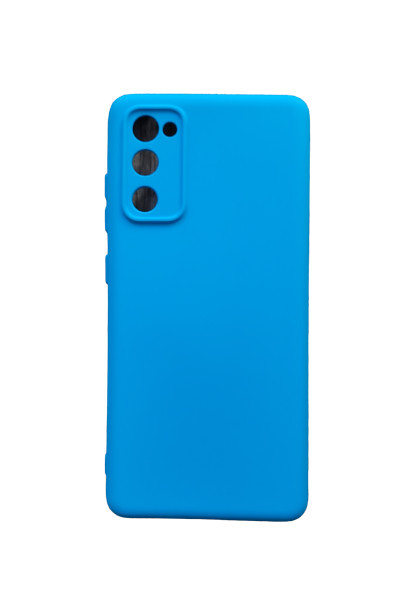 Huse silicon antisoc cu microfibra interior Samsung Galaxy S20 FE Albastru Ocean