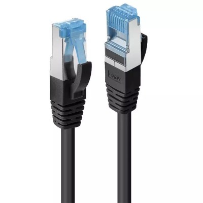 Cablu Lindy 1m Cat.6A S/FTP LSZH, Black foto