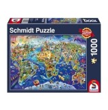 Puzzle Schmidt - Descopera lumea, 1000 piese