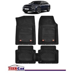 Covorase Auto TeamCar&reg; Tip Tavita Compatibile Citroen C5 X (2021-2024) Negru Material Rezistent
