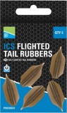 Aripioare PRESTON Ics Flighted Tail Rubbers, 5buc/pac