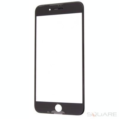 Geam Sticla + OCA iPhone 8 Plus, Complet, Black foto