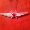 Insigna Militara URSS - Fortele Aeriene Militare Sovietice cca.1966 - Inginer in Aviatie, metal si email , L=6,8cm