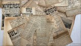 anii 40, Lot extrase de presă (peste 70 de articole &amp; prima pagina de ziar) care urmăresc mersul celui de-al doilea razboi mondial, istorie, harti