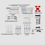 Lumini ambientale dedicate Audi A6 C8 2018-2023, RGB Acrilice 33 in 1 Dinamice cu efect symphony, Control din Aplicatie Bluetooth