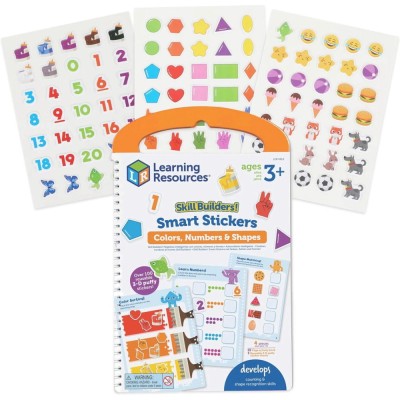 Set activitati educative cu abtibilduri - Culori, numere si forme foto