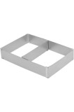 Cumpara ieftin Formă de copt dreptunghiulară reglabilă cu separator, &icirc;nălțime 8 cm, oțel inoxidabil