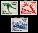 Germania Reich 1935, Mi #600-602, sport, schi, bob, patinaj, Olimpiada de Iarna Garmisch - Partenkirchen 1936, seria, MNH, cota 65 &euro;!
