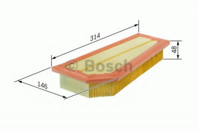 Filtru aer MERCEDES E-CLASS T-Model (S212) (2009 - 2016) BOSCH F 026 400 134 foto