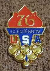 Insigna Sportiva - Comitetul Olimpic din USA - Jocurile Olimpice `76 foto