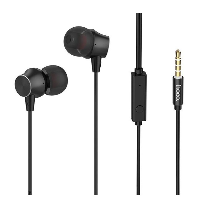 Handsfree Casti In-Ear HOCO M51, Cu microfon, 3.5 mm, Negru