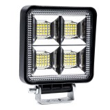 Proiector LED pentru Off-Road, ATV, SSV, putere 192W, culoare 6500K, tensiune 9-36V, dimensiuni 110 x 110 x 35 mm