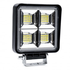 Proiector LED pentru Off-Road, ATV, SSV, putere 192W, culoare 6500K, tensiune 9-36V, dimensiuni 110 x 110 x 35 mm