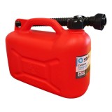 Canistra din plastic pentru combustibil rosie 5L Sterk CNN46498