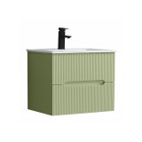 Leziter Trent 60 Masca Chiuveta Baie Verde Deschis 60x45x48cm Mobilier Baie Cu Lavoar Ceramica Agatat Perete