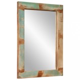 Cumpara ieftin Oglinda, 70x50 cm, lemn masiv reciclat si sticla