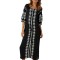 Rochie dama casual RL25 negru/gri , marimea 2XL