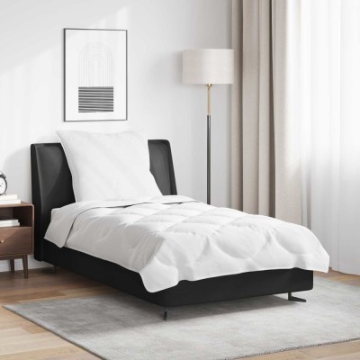 vidaXL Set de Pături cu pernă 2 pcs Alb Microfibră 3376774 foto