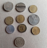 Lot 10 monede staine și romanesti circulate conform foto L3