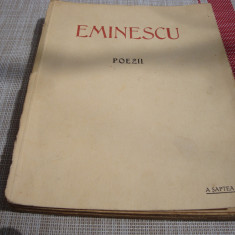 Eminescu -Poezii-ed omagiala a municipiului Bucuresti-1939-uzata ,trebuie legata