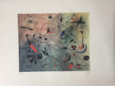 Litografie Joan Miro ,50x70 cm,editia SPADEM foto