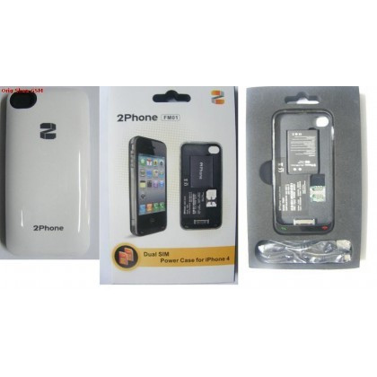 Baterie Externa iPhone 4 FM-01 Dual SIM ALB