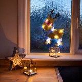 Decor fereastra LED PVC - ren - 28 x 17 cm - 3 x AAA Best CarHome, Oem