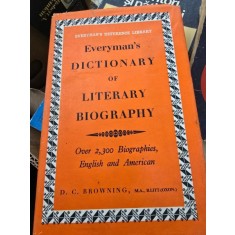 Everymans dictionary of literary biography
