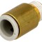 Conector push-in filetat 1/8" alamă