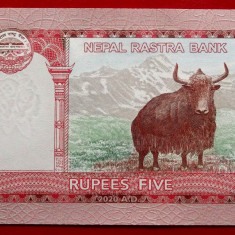Nepal 5 Rupees 2020 UNC necirculata **