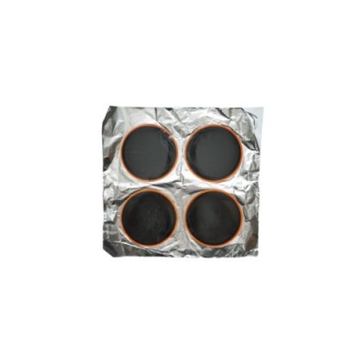 Set 4 petice vulcanizare rotunde 108mm pentru camere aer Maruni foto