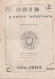 Revista Ghid (umoristic!) pentru admitere - Timisoara - iulie 1984